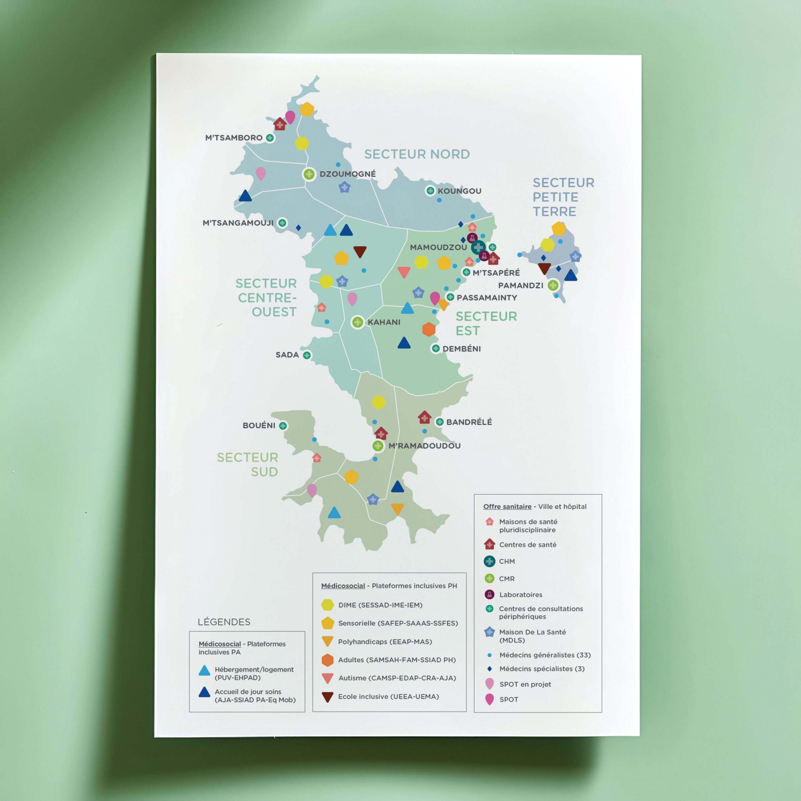 ARS Mayotte Poster Cartographie Claire Lacroix